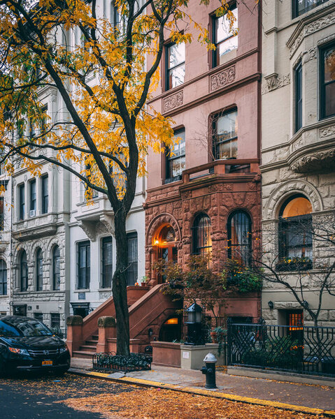 Brownstones on the Upper East Side of Manhattan, New York City