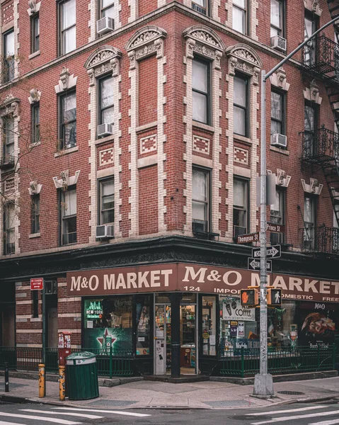 Soho Manhattan New York Bir Köşedeki Şarküteri — Stok fotoğraf