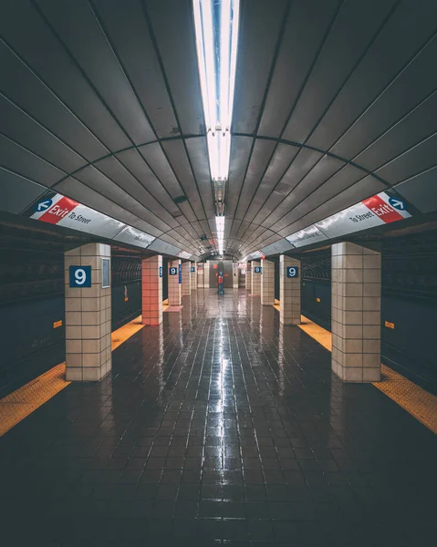 Path Stationen 9Th Street West Village Manhattan New York — Stockfoto