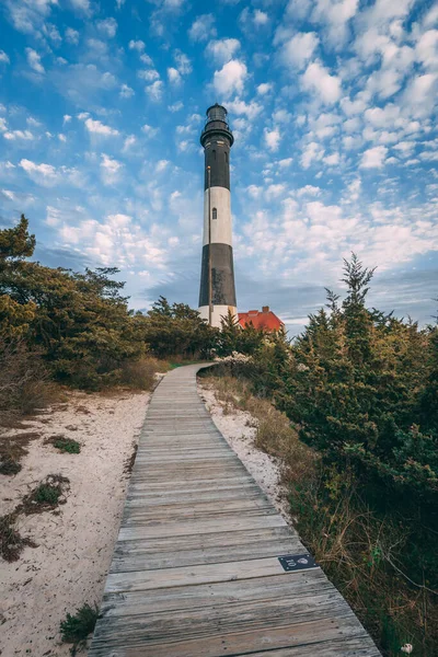 Trail Und Fire Island Leuchtturm Long Island New York — Stockfoto