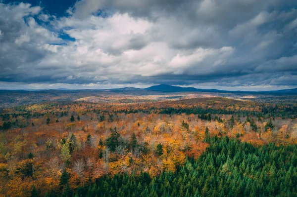 Utsikt Över Berg Och Skog Nära Abbot Norra Skogen Maine — Stockfoto