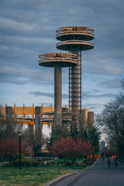 Flushing Meadows 'daki kuleler Corona Park, Queens, New York