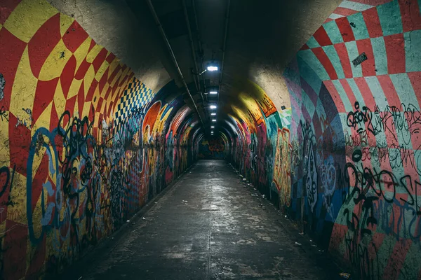 Tunel Graffiti Washington Heights Manhattan Nowy Jork — Zdjęcie stockowe