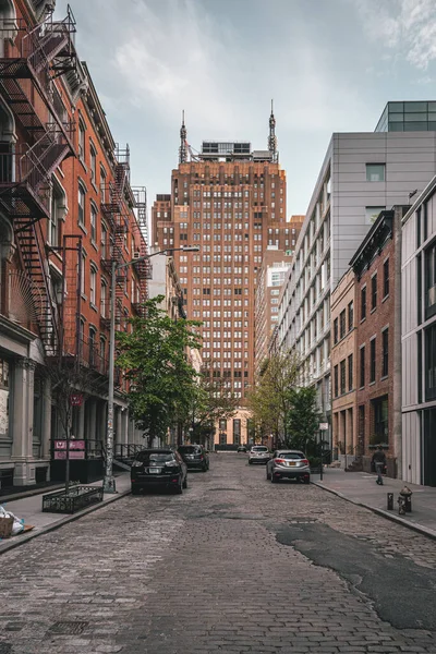 Escena Callejera Con Arquitectura Soho Manhattan Nueva York —  Fotos de Stock