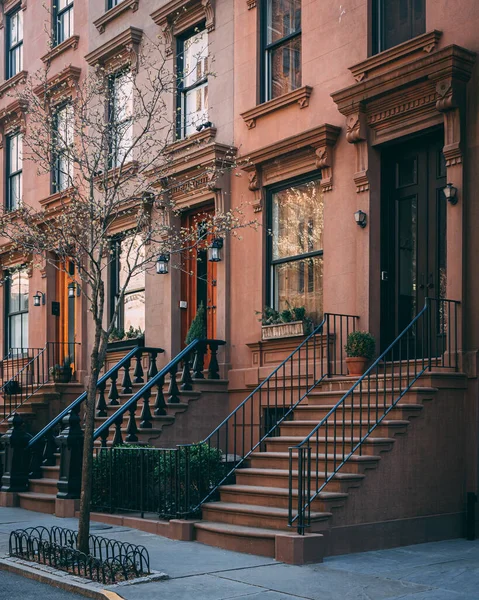 Brownstones Brooklyn Heights Brooklyn Nueva York — Foto de Stock