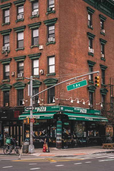 East Village Pizza Nell East Village Manhattan New York — Foto Stock