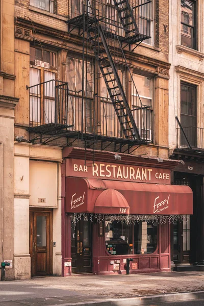 Restaurantes Italianos Tribeca Manhattan Nova Iorque — Fotografia de Stock
