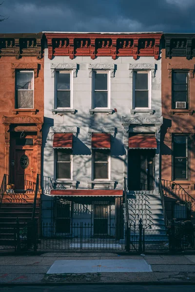 Casas Bushwick Brooklyn Nueva York — Foto de Stock