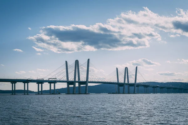 Guvernér Mario Cuomo Bridge Přes Řeku Hudson Tarrytownu New Yorku — Stock fotografie