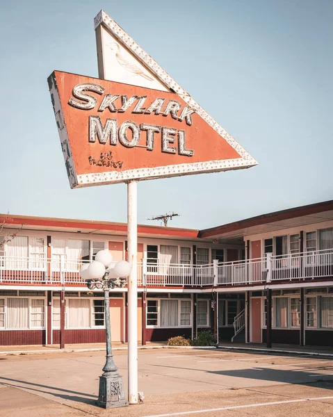 Skylark Motel Sign Wildwood ニュージャージー州 — ストック写真
