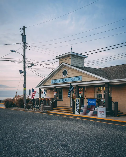 Presentbutik Sunset Beach Cape May New Jersey — Stockfoto