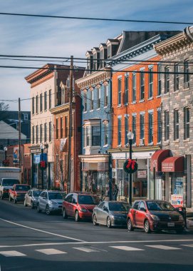 Lancaster, Pennsylvania 'daki King Caddesi' nin mimarisi.