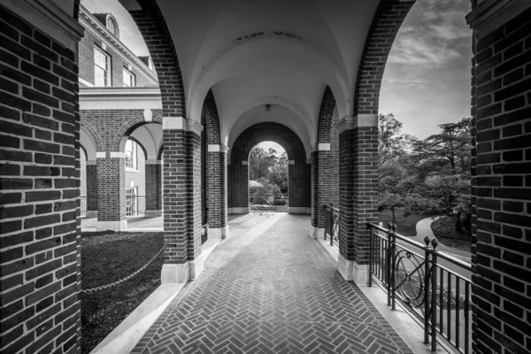 Corredor Arqueado Universidad Johns Hopkins Baltimore Maryland — Foto de Stock