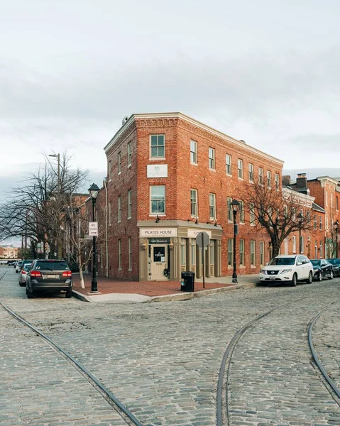 Rues Pavées Fells Point Baltimore Maryland — Photo
