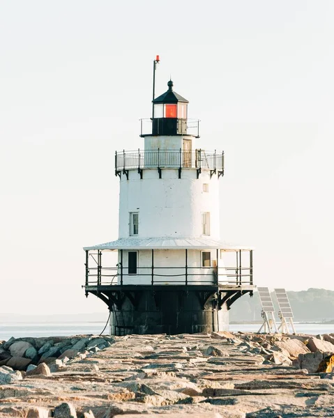 Spring Point Ledge Deniz Feneri Portland Maine — Stok fotoğraf