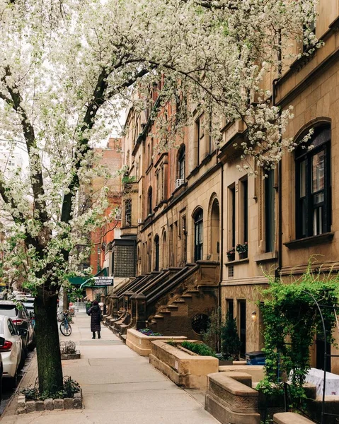 Brownstones Der 73Rd Street Der Upper East Side Manhattan New — Stockfoto