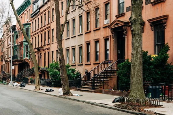 Brownstones Brooklyn Heights Nowy Jork — Zdjęcie stockowe