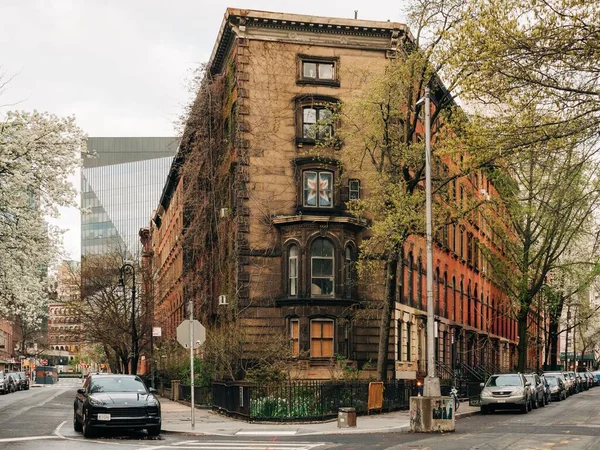 East Village Manhattan New York Taki Stuyvesant Caddesi Nde Kahverengi — Stok fotoğraf