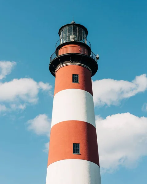 Der Leuchtturm Von Assateague Auf Der Insel Chincoteague Virginia — Stockfoto