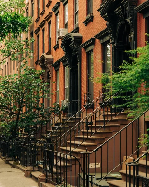 Brownstones Barrio Gramercy Park Manhattan Nueva York — Foto de Stock