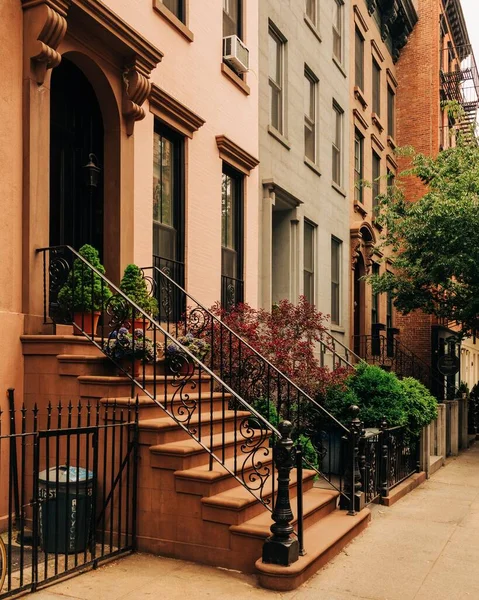 Brownstones Kvarteret Gramercy Park Manhattan New York — Stockfoto