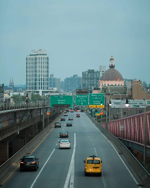 Utsikt Över Williamsburg Från Williamsburgbron Brooklyn New York — Stockfoto