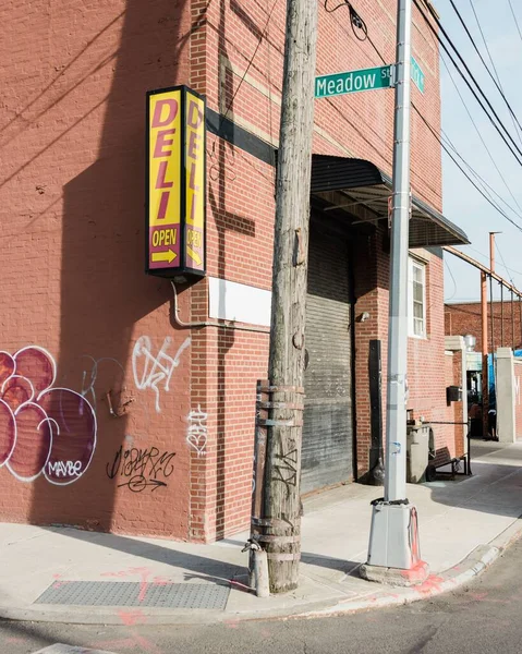 Deli Teken Een Industriegebied Van East Williamsburg Brooklyn New York — Stockfoto