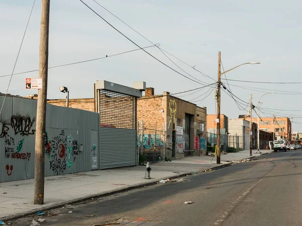 Escena Industrial East Williamsburg Brooklyn Nueva York — Foto de Stock