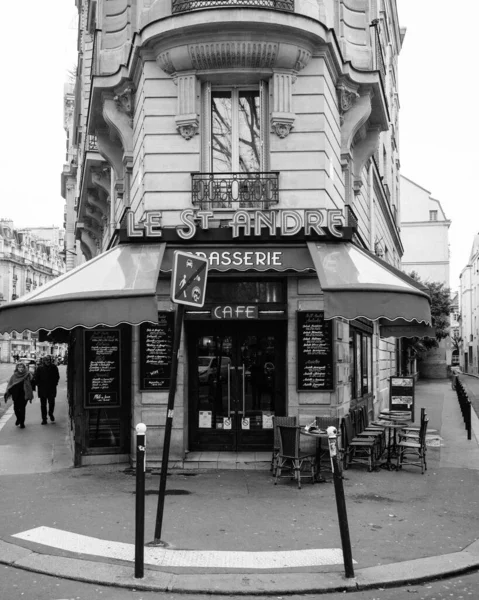 Andre Brasserie Café Paris Francia —  Fotos de Stock