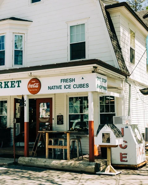 Town Landing Market Στο Falmouth Maine — Φωτογραφία Αρχείου