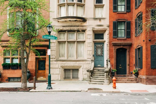 Arquitetura Rittenhouse Square Filadélfia Pensilvânia — Fotografia de Stock