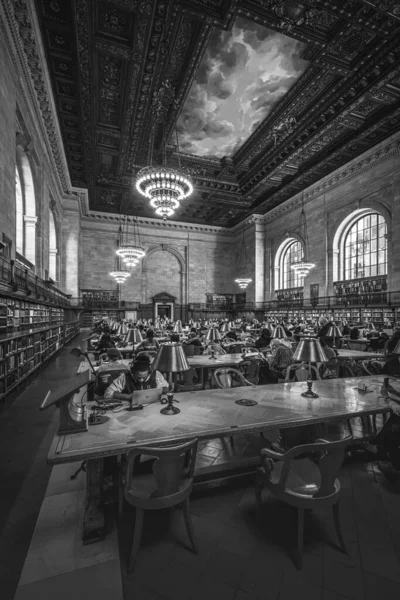 Rose Reading Room New York Halk Kütüphanesi Midtown Manhattan New — Stok fotoğraf