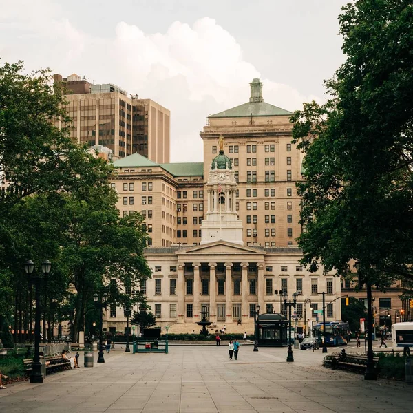 Columbus Park Brooklyn Borough Hall Centro Brooklyn Nueva York — Foto de Stock