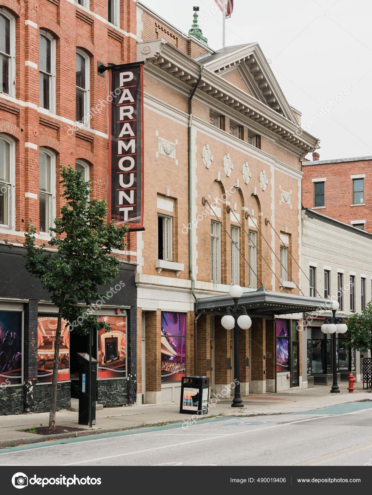 Paramount Theater Downtown Rutland Vermont Stock Photo by