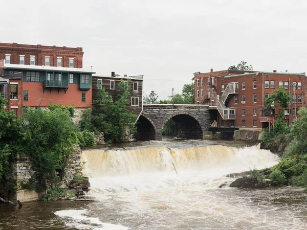 Middlebury Falls Middlebury Vermont — Stockfoto