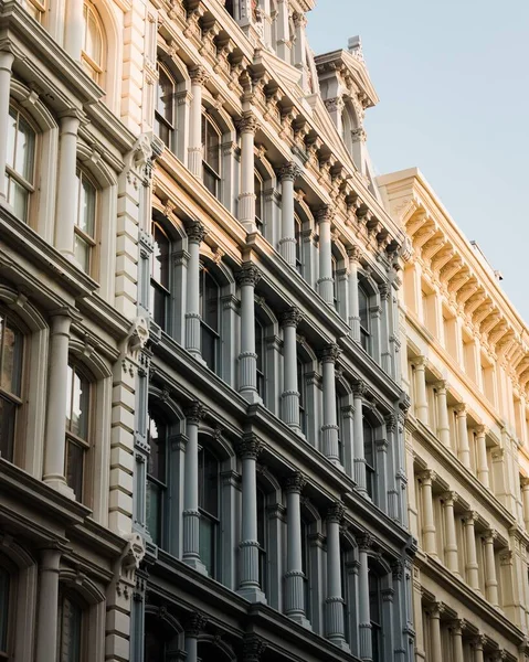 Arkitektoniska Detaljer Soho Manhattan New York — Stockfoto