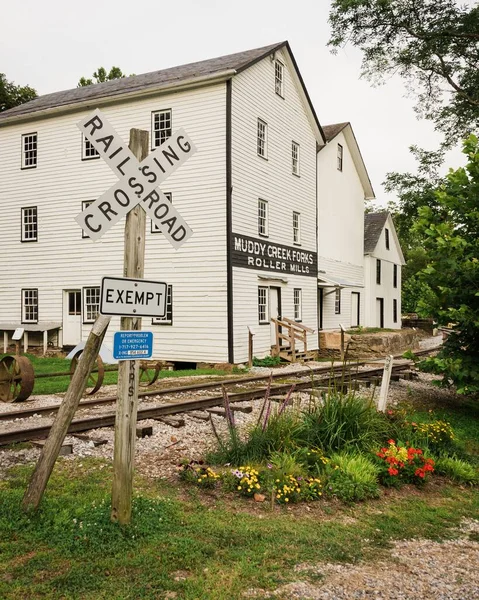 Pennsylvania York Taki Muddy Creek Forks Taki Tren Rayları Eski — Stok fotoğraf