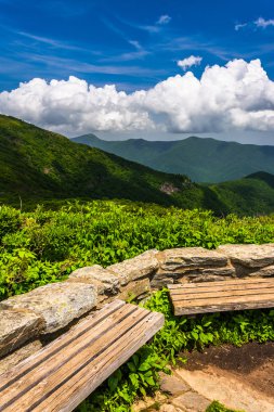pinnacle, yakın banklar ve üzerinden sarp appalachians görünümünü 