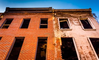 terk edilmiş binaya eski kasaba Alışveriş Merkezi, Baltimore, maryland. 