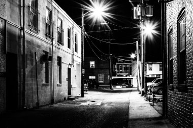 Alley, gece, Hannover, pennsylvania. 