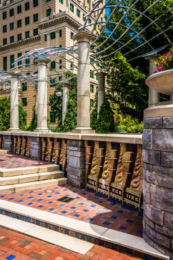 mimari pack kare park, asheville, Kuzey Karolina. 