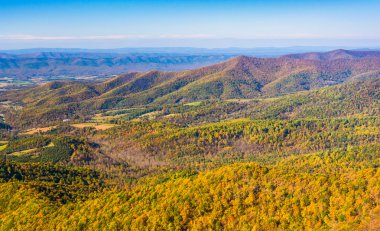 sonbahar renk skyline DRI görülen Appalaş Dağları