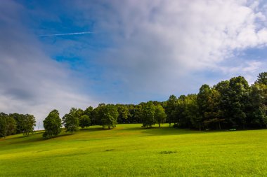 kırsal york County, pennsylvania bir tepe üzerinde güzel gökyüzü. 