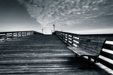 chesapeake Beach, maryland iskele bankta. 