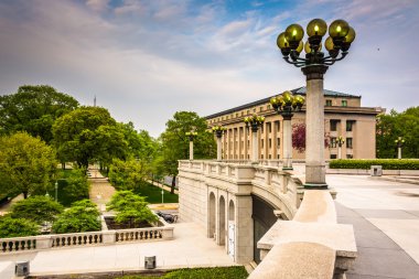 capitol karmaşık harrisburg, penn, bahçeleri ve binalar