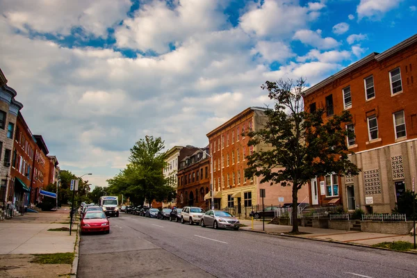 Uma rua em Baltimore, Maryland . — Fotografia de Stock