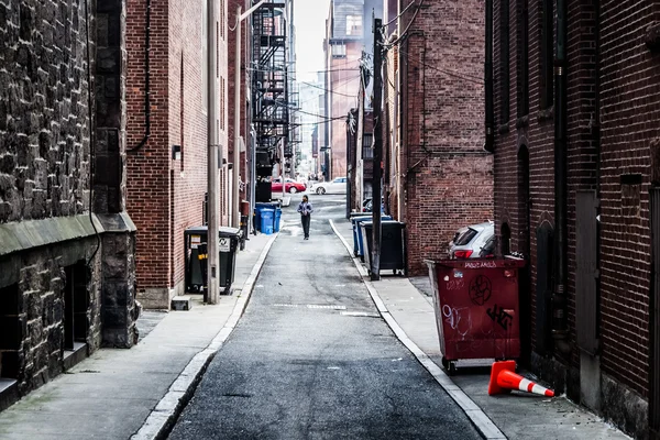 Alley a Boston, Massachusetts . — Foto Stock