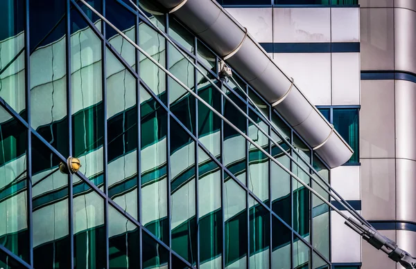 Architectural abstract taken in the Inner Harbor of Baltimore, M — Stock Photo, Image