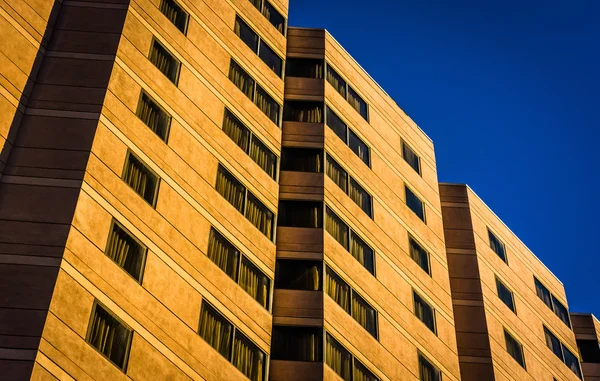 Архитектурные детали здания отеля в центре Уилмингтона — стоковое фото