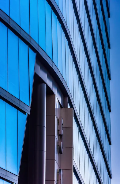 Architectural details of the modern WSFS Bank building in downto — Stock Photo, Image